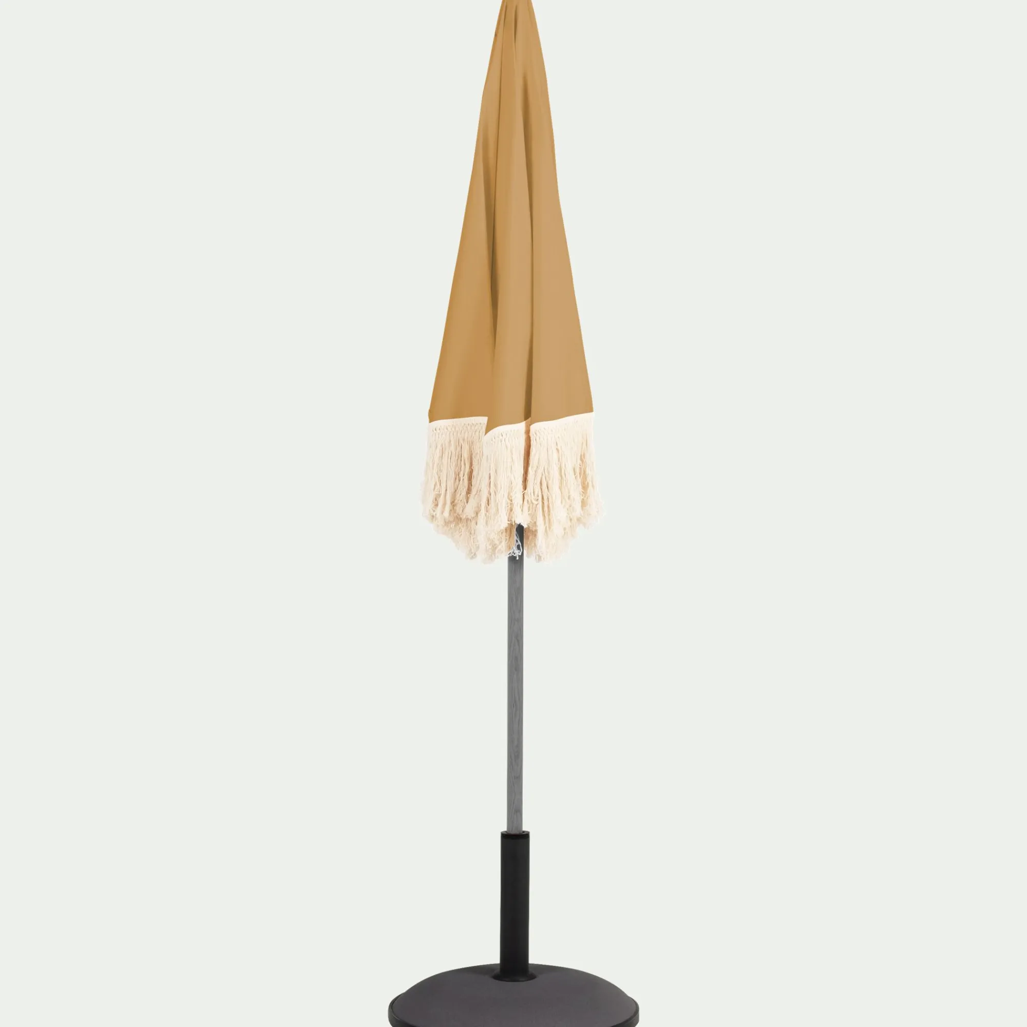 alinea Parasol De Balcon|Parasol Droit*Parasol à franges D180cm - nèfle Beige