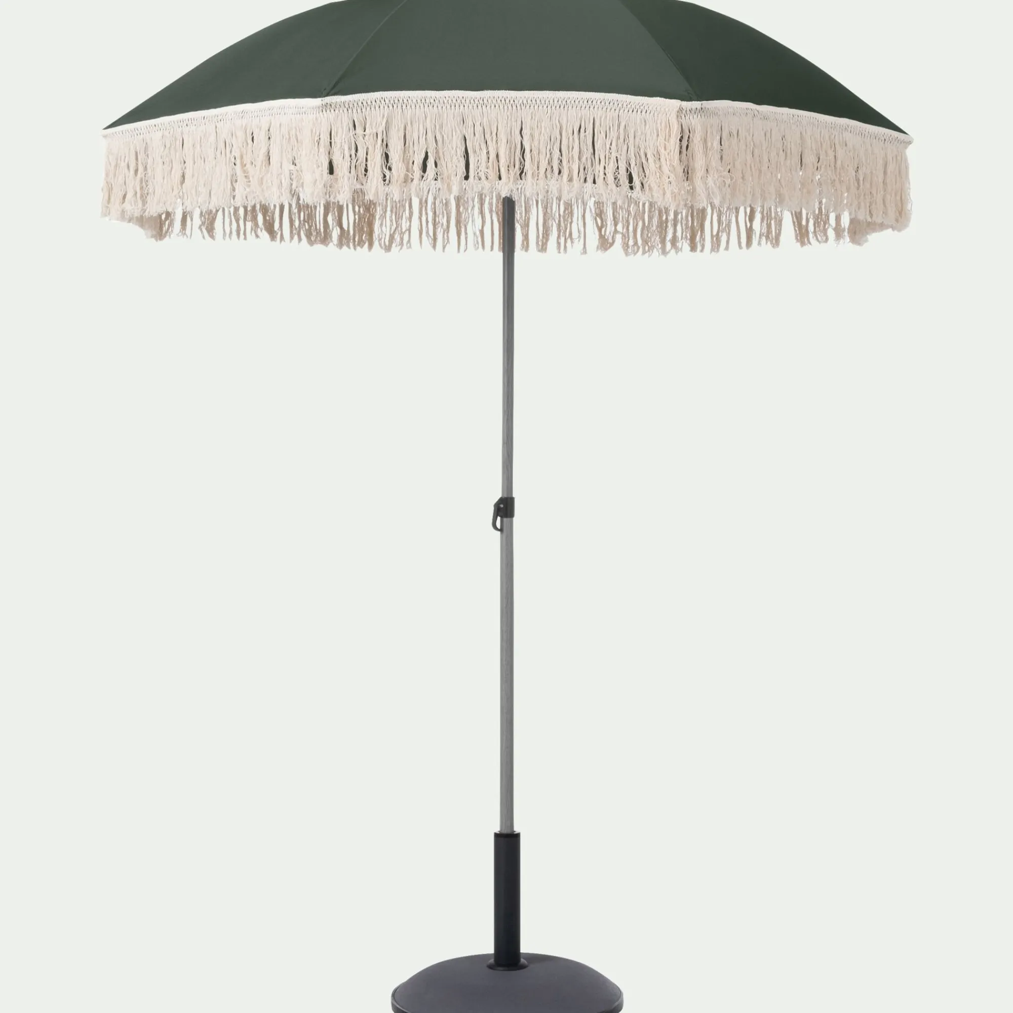 alinea Parasol De Balcon|Parasol Droit*Parasol à franges D180cm - kaki Vert