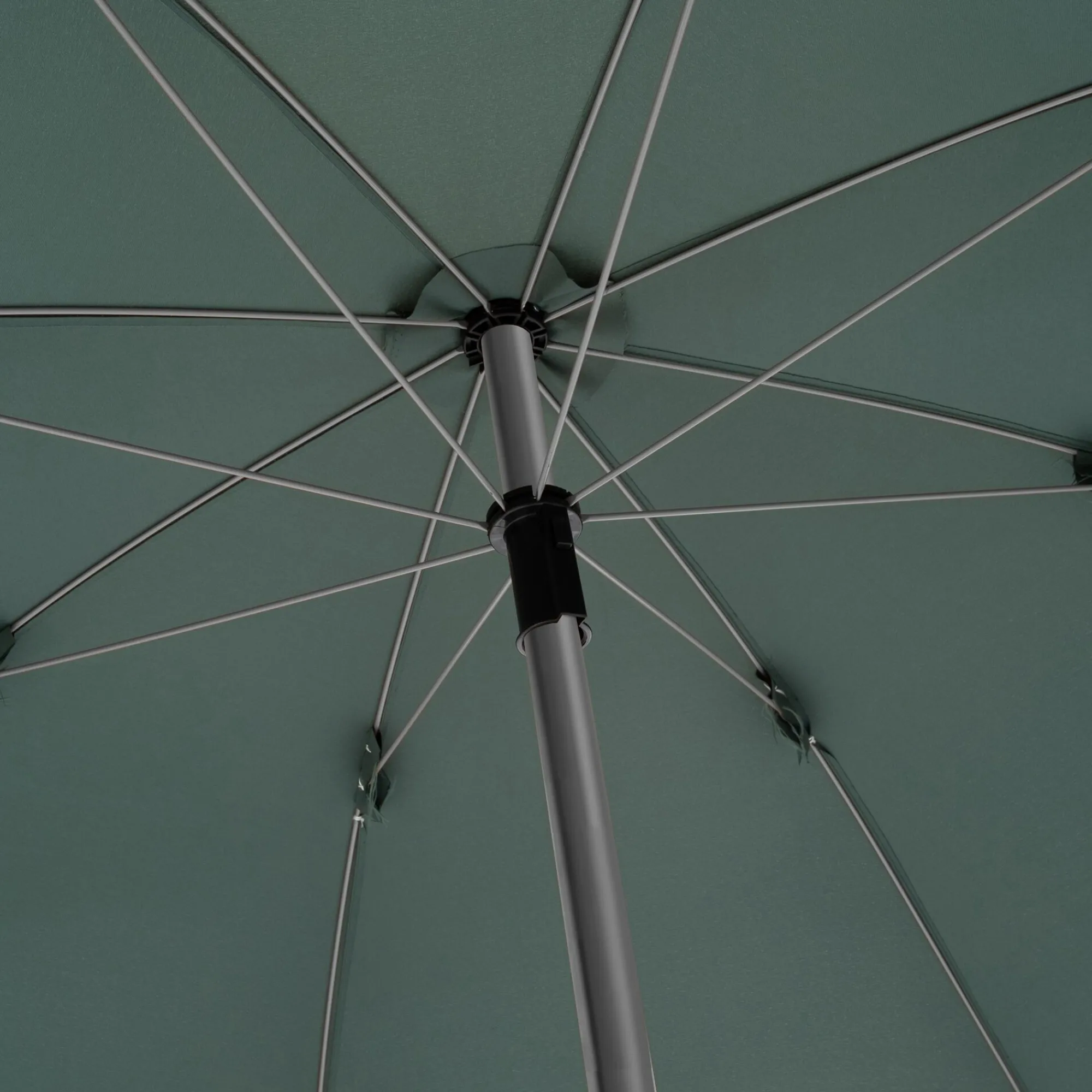 alinea Parasol De Balcon*Parasol à franges et pied de parasol D180cm - kaki Vert