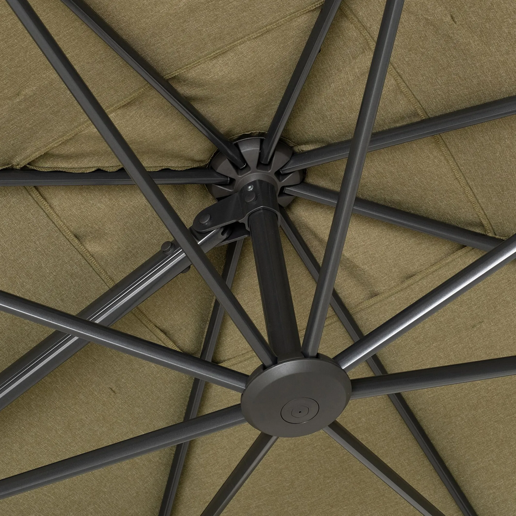 alinea Parasol De Balcon|Parasol Déporté*Parasol déporté en acier et tissu D300cm - Vert