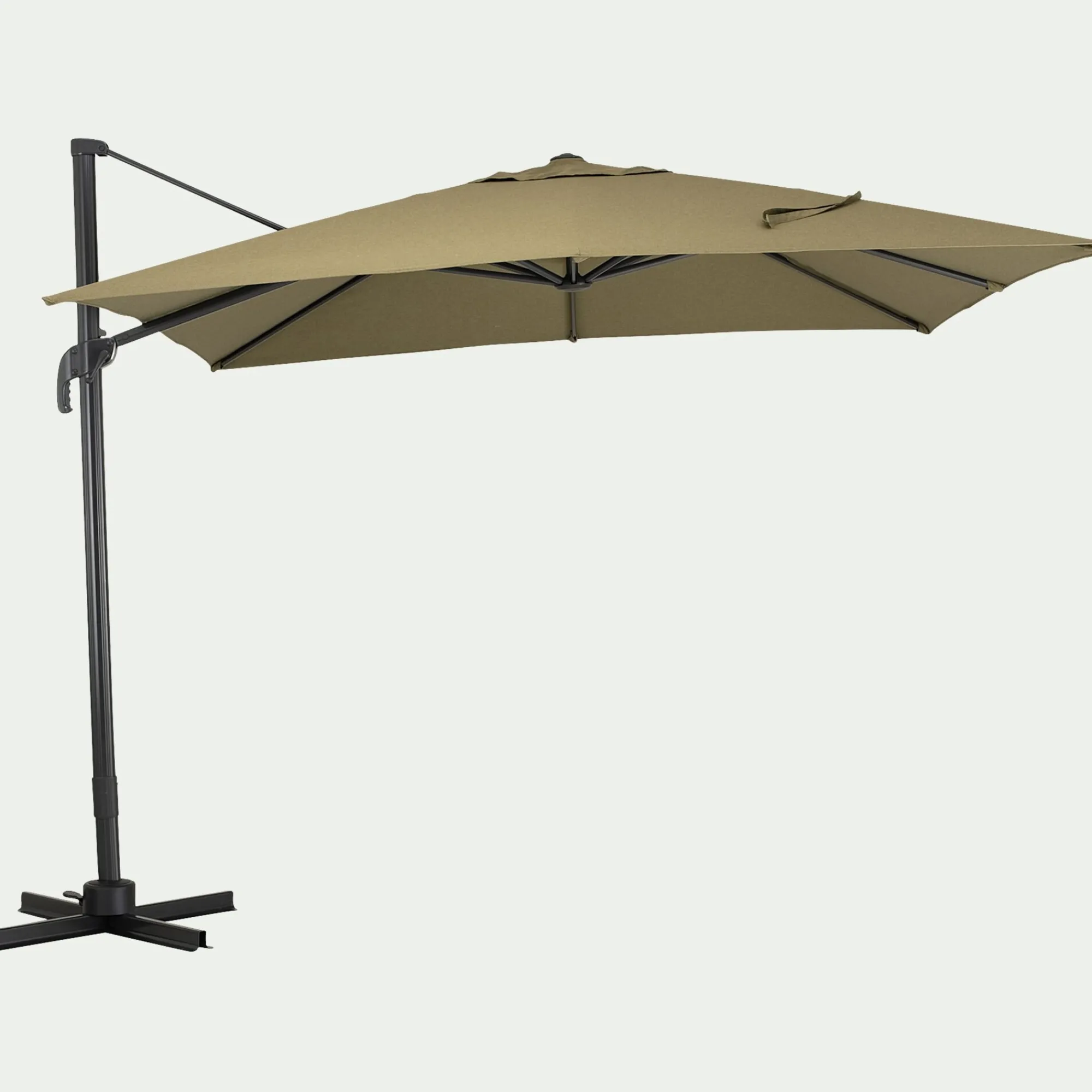 alinea Parasol De Balcon|Parasol Déporté*Parasol déporté en acier et tissu D300cm - Vert