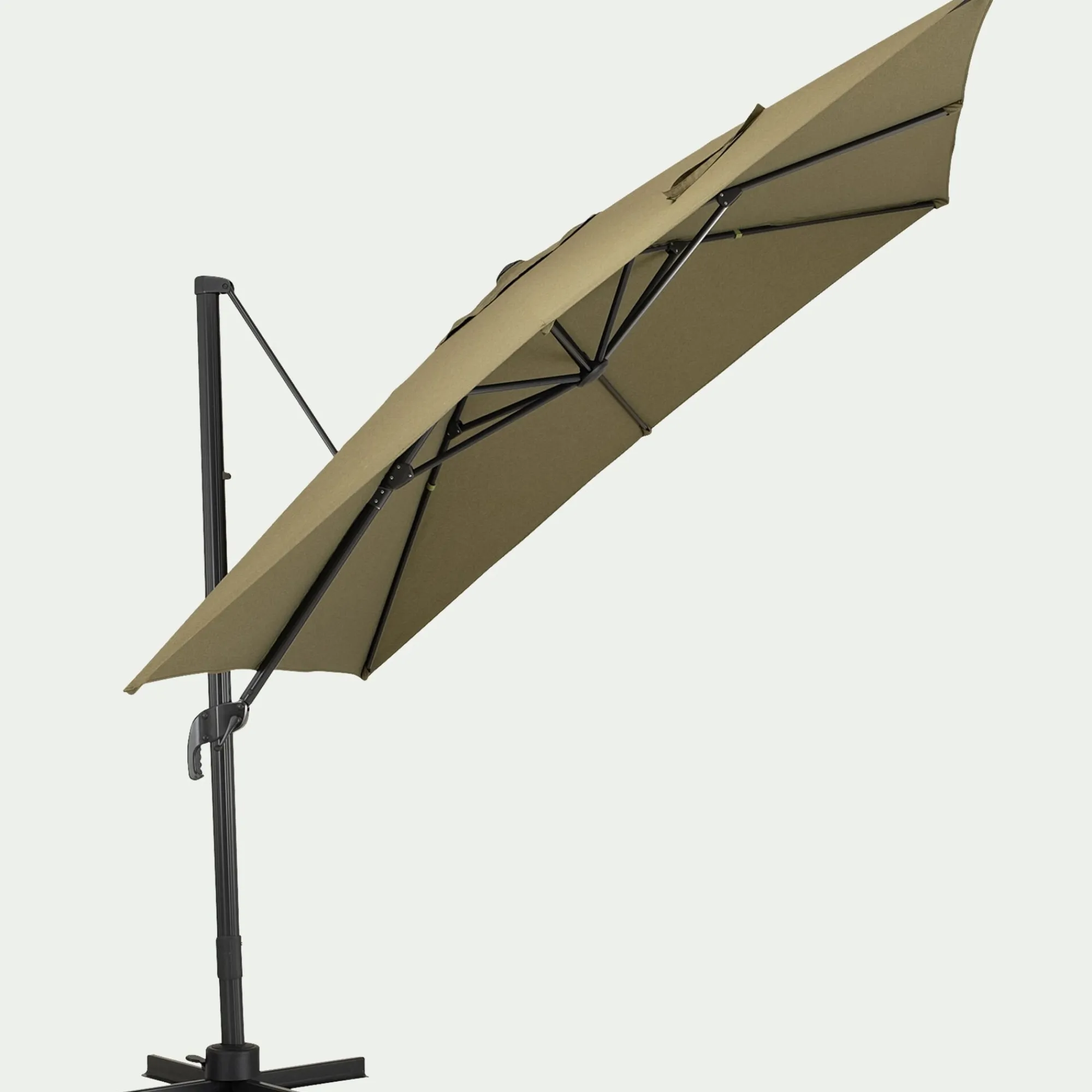 alinea Parasol De Balcon|Parasol Déporté*Parasol déporté en acier et tissu D300cm - Vert