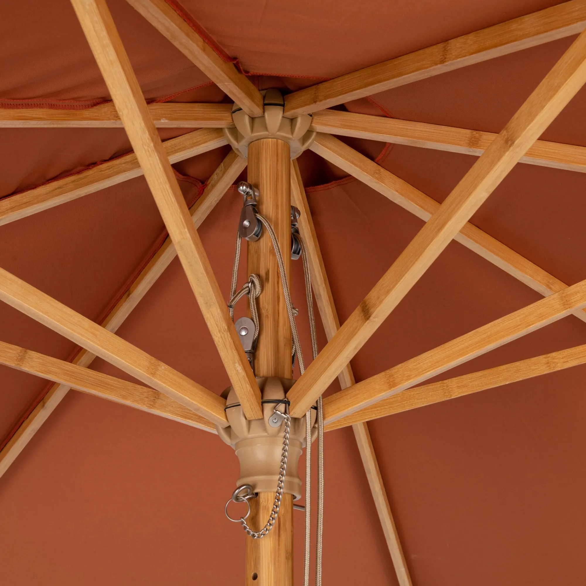 alinea Parasol De Balcon|Parasol Droit*Parasol droit en bambou - D270cm Brun rustrel