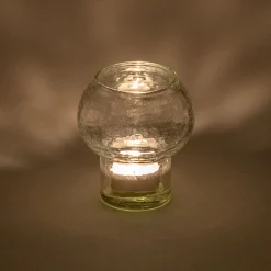 alinea Photophore*Photophore champignon en verre H10cm - transparent