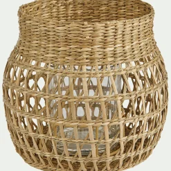 alinea Photophore*Photophore en jonc de mer H18cm - Naturel