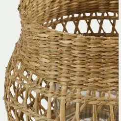 alinea Photophore*Photophore en jonc de mer H18cm - Naturel