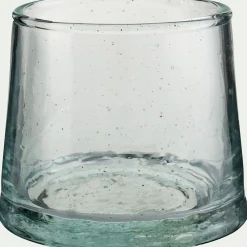 alinea Photophore*Photophore en verre bullé D6cm - transparent