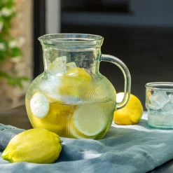 alinea Pichet, Bouteille En Verre Et Carafe*Pichet avec anse en verre recyclé 2,3 L - Transparent