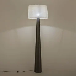 alinea Pied De Lampadaire*Pied de lampadaire électrifié en aluminium H162cm - Noir