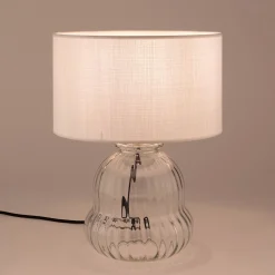 alinea Pied De Lampe*Pied de lampe électrifié en verre D20cm - Transparent