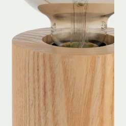 alinea Lampe De Chevet|Pied De Lampe*Pied de lampe électrifié en bois de chêne - H12,5cm Bois clair