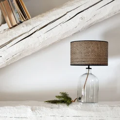 alinea Pied De Lampe*Pied de lampe électrifié en verre H37cm - Transparent