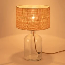 alinea Pied De Lampe*Pied de lampe électrifié en verre H37cm - Transparent