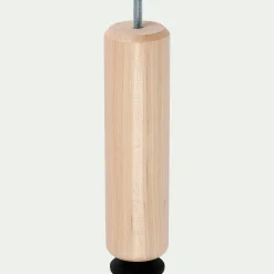 alinea Pied De Sommier*Pied de lit central hauteur réglable 20 à 25 cm - hêtre massif Bois clair