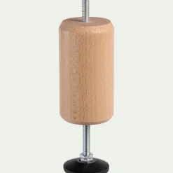 alinea Pied De Sommier*Pied de lit central hauteur réglable 11 à 15 cm - hêtre massif Bois clair