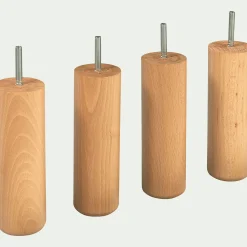 alinea Pied De Sommier*Pieds de sommier naturels H20 cm - jeu de 4 Bois clair