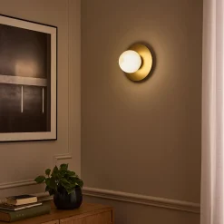 alinea Applique Murale*Plafonnier électrifié en acier D25cm - Doré
