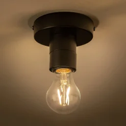 alinea Plafonnier*Plafonnier électrifié en métal D10cm - Noir