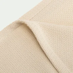alinea Plaid*Plaid à franges en coton - 130x170cm Beige