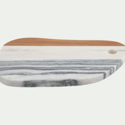 alinea Salière Et Poivrière|Planche À Découper*Planche à découper en marbre et acacia - Blanc