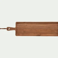 alinea Plat De Service Et Saladier*Planche de présentation sur pied en bois d'acacia L74cm - Naturel