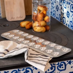 alinea Moule À Gâteau|Accessoire De Cuisson*Plaque de cuisson pour 20 madeleines en fer - argenté