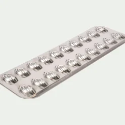 alinea Moule À Gâteau|Accessoire De Cuisson*Plaque de cuisson pour 20 madeleines en fer - argenté