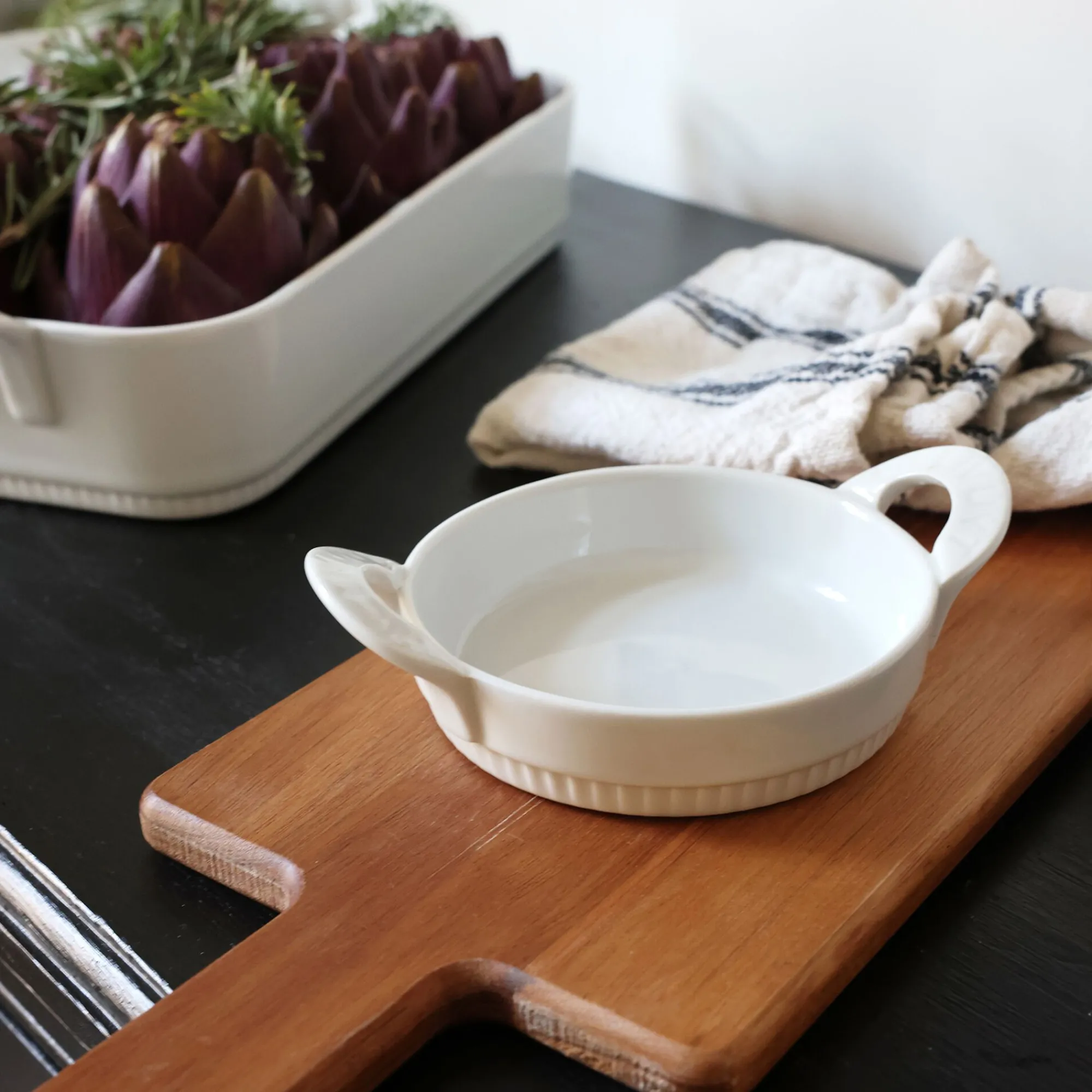 alinea Cuisson Spécifique|Plat À Four*Plat à crème brûlée en porcelaine D12cm - Blanc