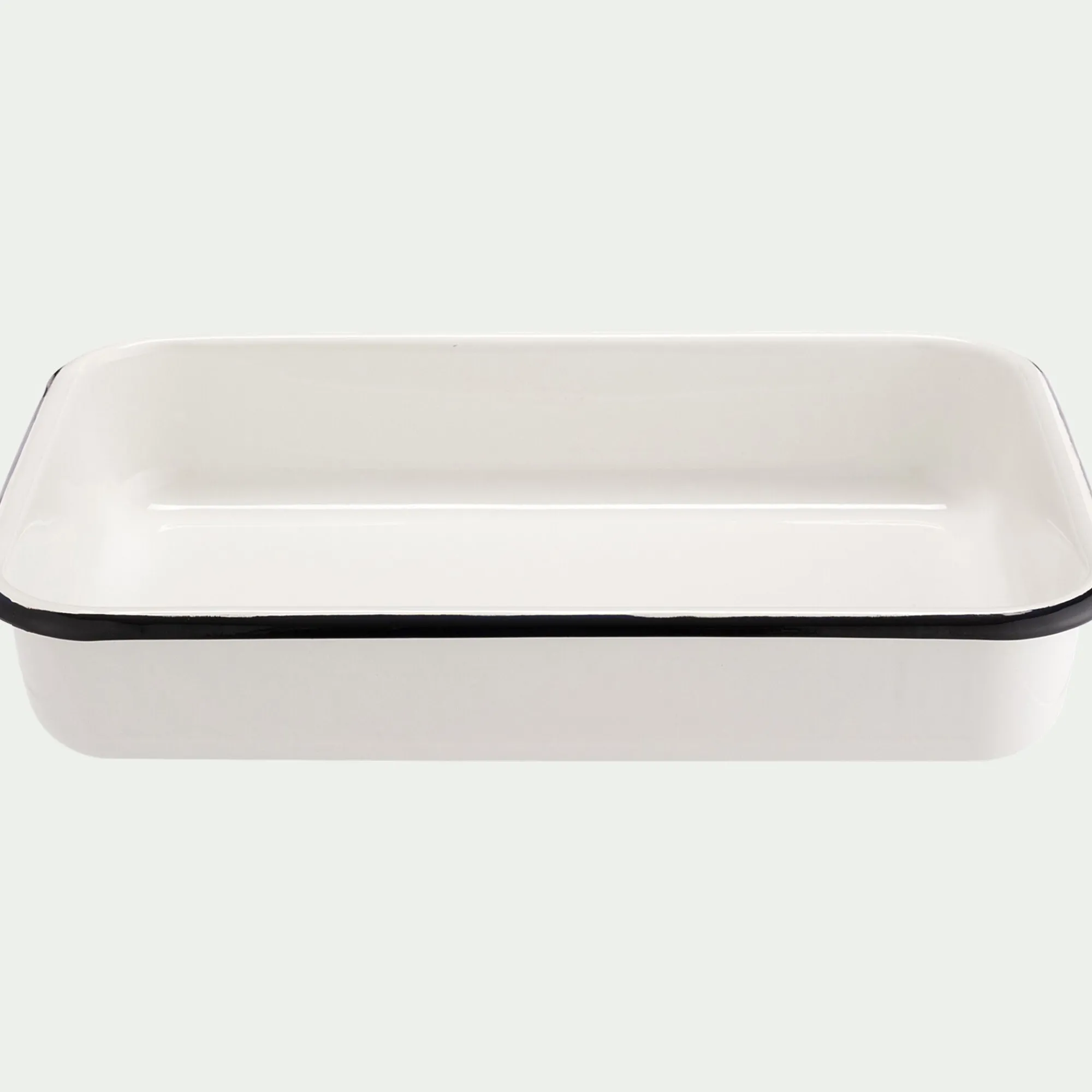 alinea Bocal De Cuisine|Plat À Four*Plat à four rectangulaire en acier 25x35cm - Blanc