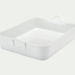 alinea Plat À Four*Plat à lasagnes en porcelaine - Blanc