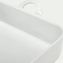 alinea Plat À Four*Plat à lasagnes en porcelaine - Blanc