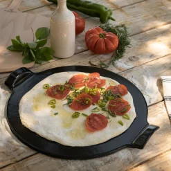 alinea Cuisson Spécifique*Plat à pizza en céramique - Noir