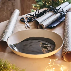 alinea Plat De Service Et Saladier|Assiette De Noël*Plat de présentation à motif en grès L36,6cm - beige alpilles Vert