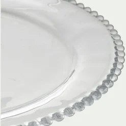 alinea Plat De Service Et Saladier*Plat de présentation en verre D34cm - Transparent
