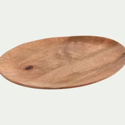 alinea Plat De Service Et Saladier*Plat de présentation organique en bois de manguier L36cm - naturel