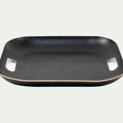 alinea Plateau*Plateau carré en bois L39xl39cm - Noir