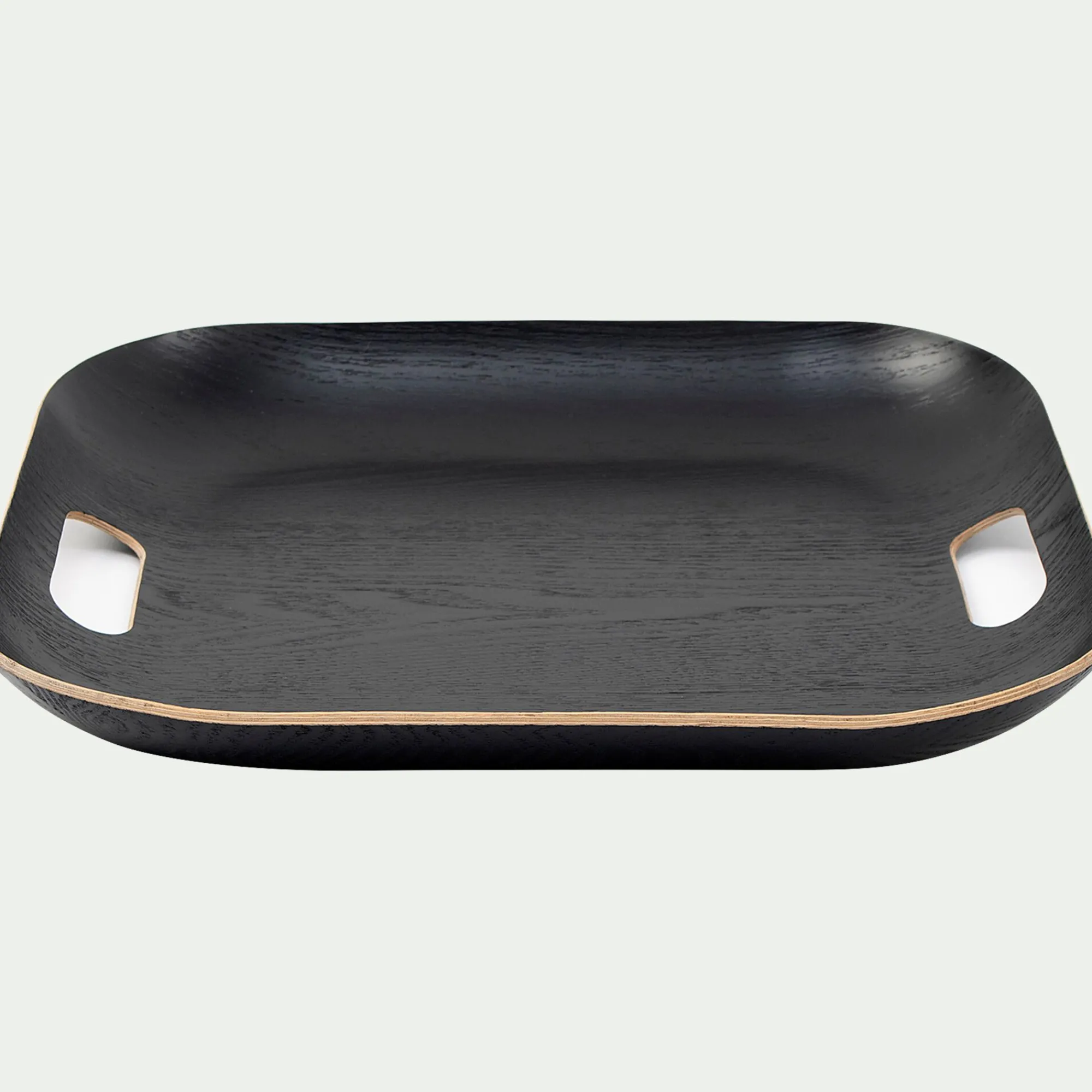 alinea Plateau*Plateau carré en bois L39xl39cm - Noir