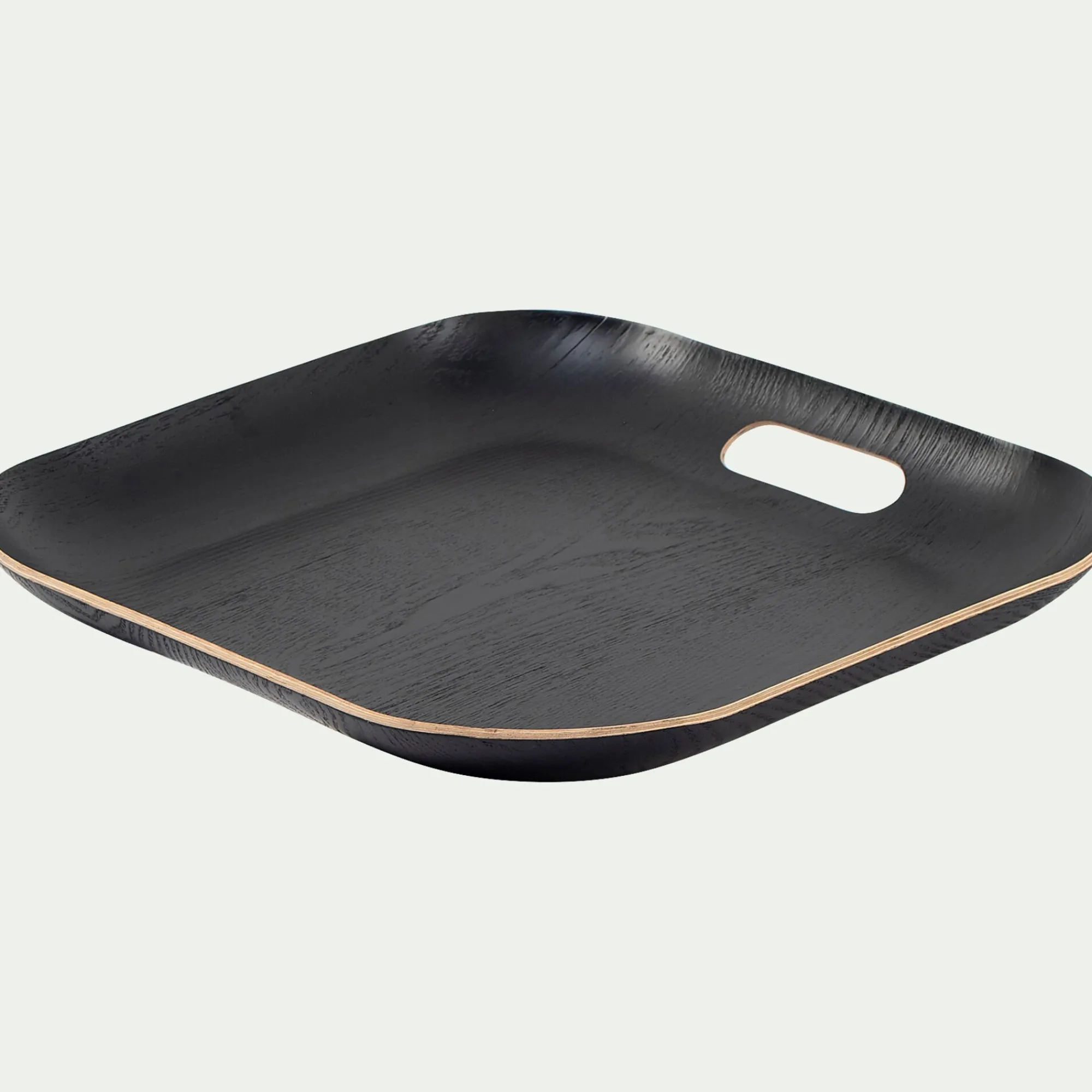 alinea Plateau*Plateau carré en bois L39xl39cm - Noir