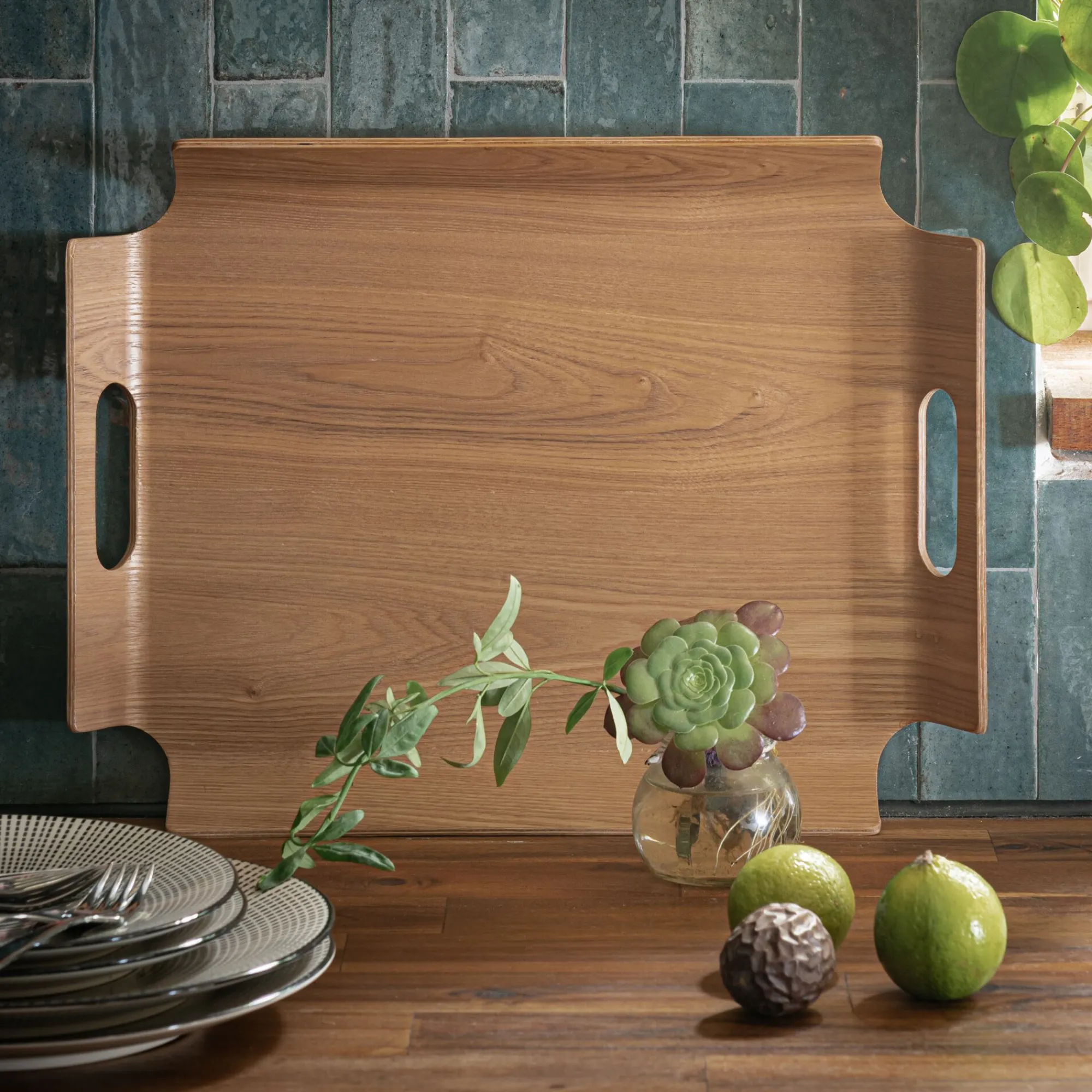 alinea Plateau*Plateau en bois de chêne L44cm - Naturel