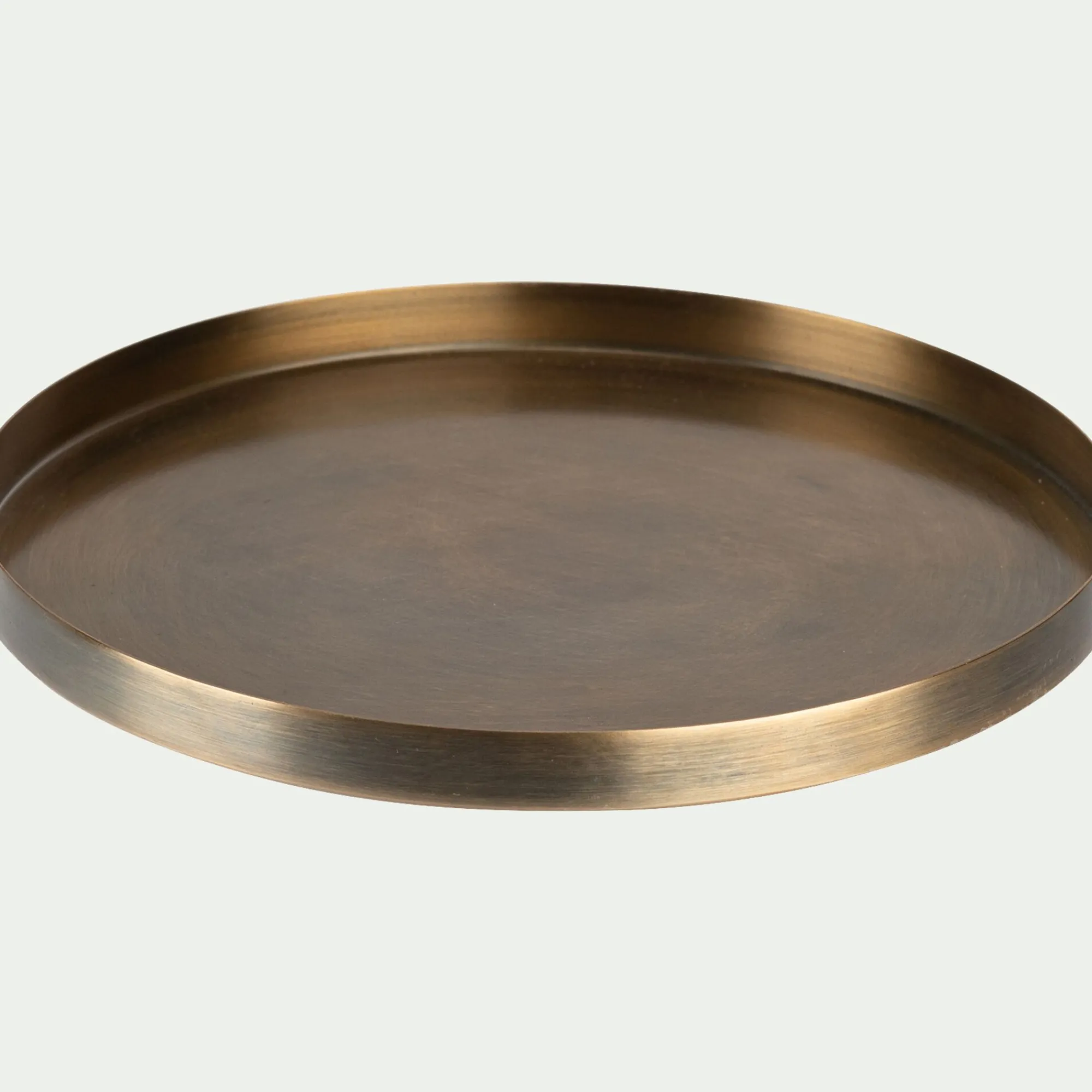 alinea Décoration À Poser|Objet Décoratif De Noël*Plateau rond en fer D25cm - Doré