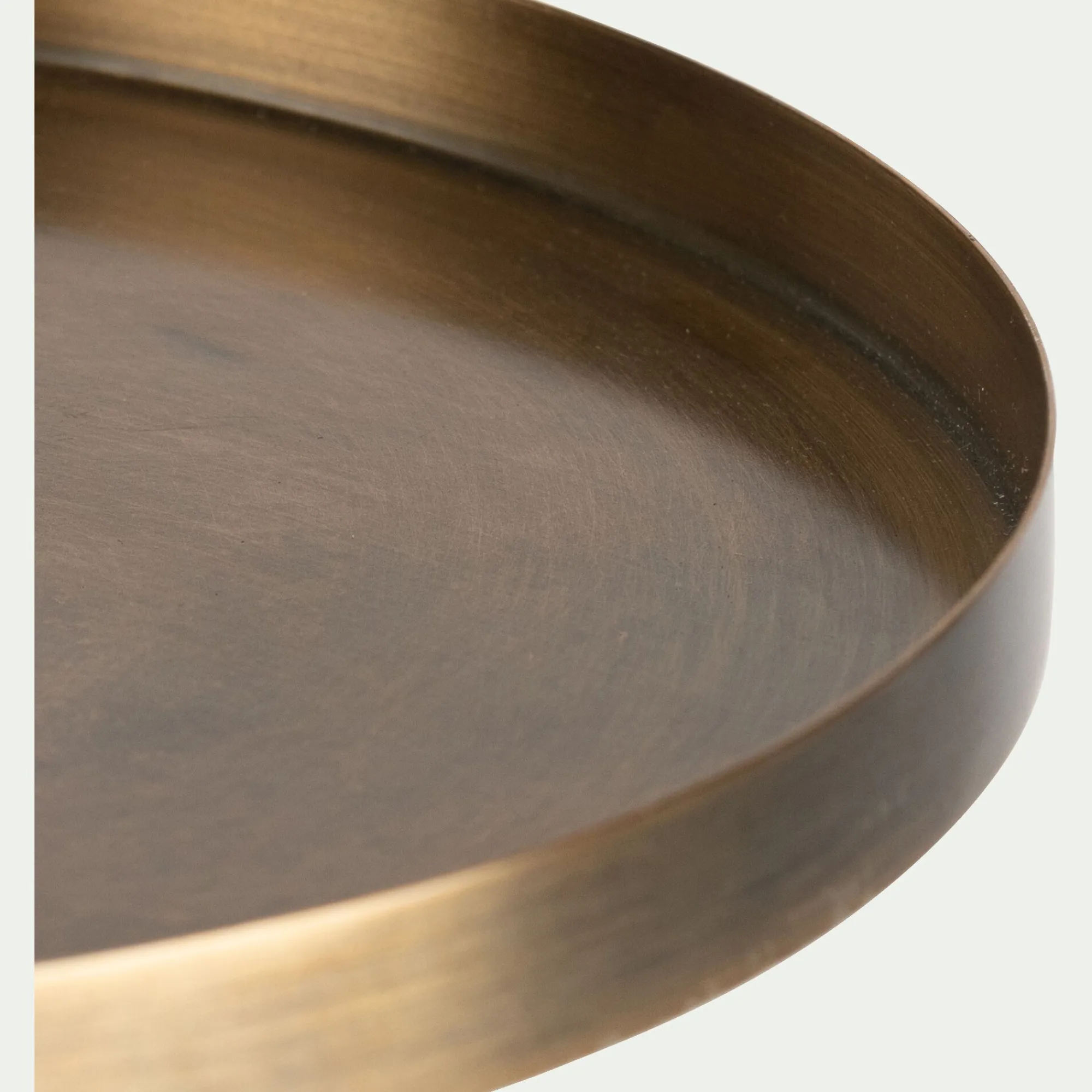 alinea Décoration À Poser|Objet Décoratif De Noël*Plateau rond en fer D25cm - Doré