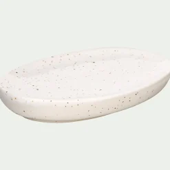 alinea Accessoire De Salle De Bain*Porte savon en céramique mouchetée - ventoux Blanc