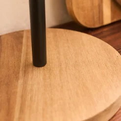 alinea Aménagement Meuble Cuisine*Porte sopalin en acacia - Bois foncé
