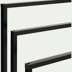 alinea Porte-Serviette|Accessoire De Salle De Bain*Porte-serviette triple en bambou H85cm - Noir