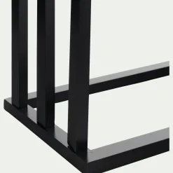 alinea Porte-Serviette|Accessoire De Salle De Bain*Porte-serviette triple en bambou H85cm - Noir