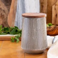alinea Bocal De Cuisine*Pot en grès réactif D11,5cm - écorce Marron