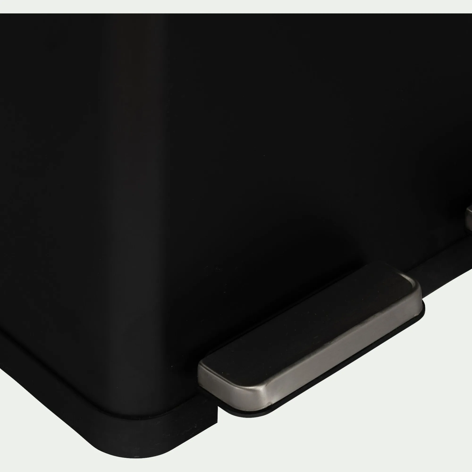 alinea Poubelle*Poubelle de tri double en plastique 2x30L - Noir