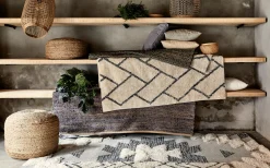 alinea Pouf & Repose-Pieds*Pouf en jute D50xH40cm - Naturel