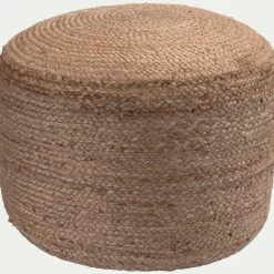 alinea Pouf & Repose-Pieds*Pouf en jute D50xH40cm - Naturel