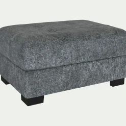 alinea Pouf & Repose-Pieds*Pouf en tissu Genesis - Gris ardoise